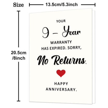 Funny 1st Anniversary Card, Anniversary Card Gifts for Men Women