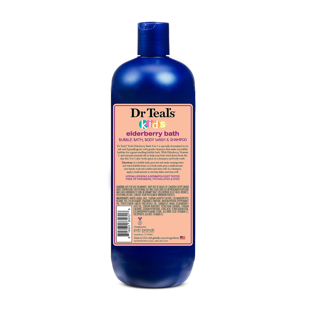 Dr Teal's Kids 3-in-1 Sleep Bubble Bath, Body Wash & Shampoo with Melatonin & Essential Oil, Lavender Scent, 20 fl oz (Pack of 3)