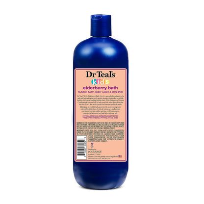 Dr Teal's Kids 3-in-1 Sleep Bubble Bath, Body Wash & Shampoo with Melatonin & Essential Oil, Lavender Scent, 20 fl oz (Pack of 3)
