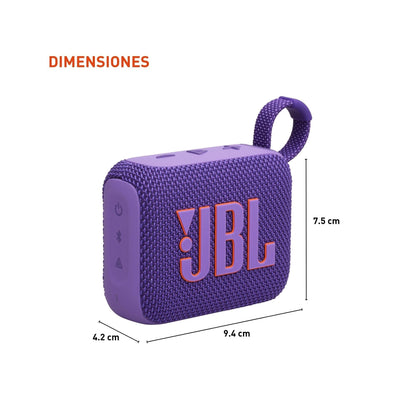 JBL Go 4 - Ultra-Portable, Waterproof and Dustproof Bluetooth Speaker, Big Pro Sound with Punchy bass, 7-Hour Built-in Battery, Made in Part with Recycled Materials (Blue)