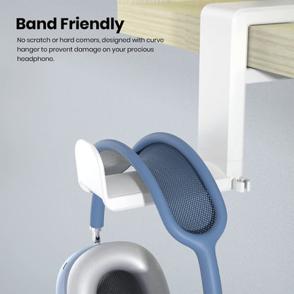 EURPMASK Rotating Headphone Stand,Adjustable Clamp-on Headset Holder Hanger