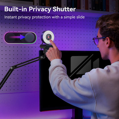 EMEET S600 4K Webcam for Streaming, Sony 1/2.55'' Sensor, PDAF Autofocus
