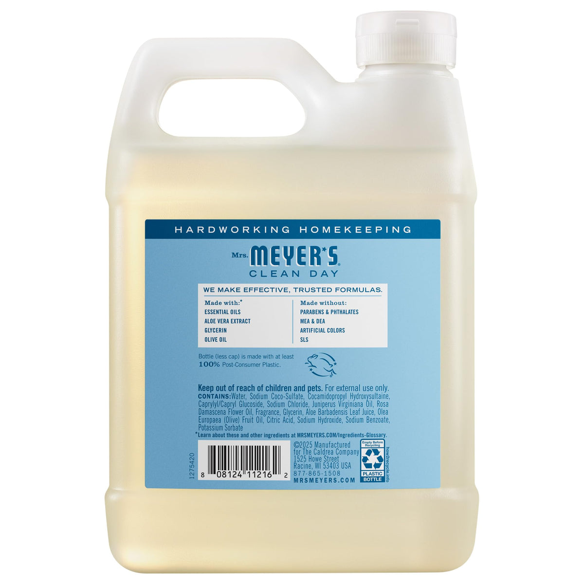 Mrs. Meyer's Clean Day, Hand Soap Refill, Lavender Scent, 33 Fl Oz