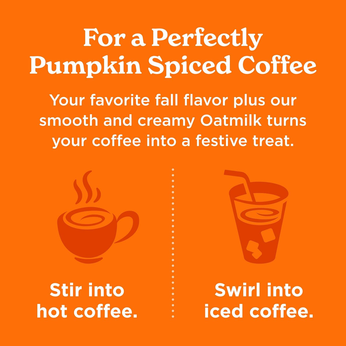 Califia Farms - Pumpkin Spice Oat Barista Blend Oat Milk, 32 Oz, Shelf Stable, Dairy Free, Plant Based, Vegan, Gluten Free, Non GMO, High Calcium, Milk Frother, Creamer, Oatmilk