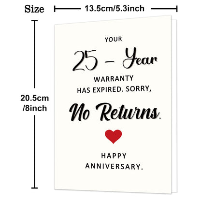 Funny 1st Anniversary Card, Anniversary Card Gifts for Men Women
