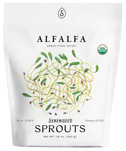 Organic Broccoli Sprout Seeds (8 oz) – Non-GMO, Heirloom Seeds for Sprouting and Microgreens