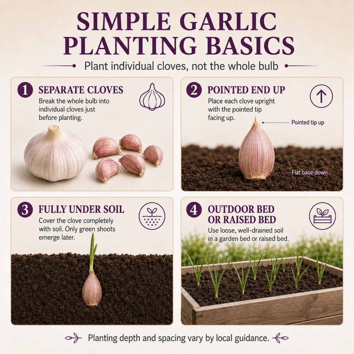 5 Pack Chesnok Red Garlic Bulbs for Planting Large Hardneck Garlic Cloves Garlic Seeds for Planting Cold Climate Ready Garlic Bulbs for Planting Home Garden Raised Beds Fall or Spring