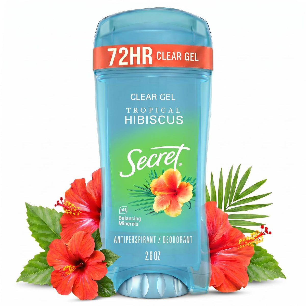 Secret Fresh Antiperspirant Deodorant for Women, 72hr Breathable Sweat & Odor Protection, Instant Freshness & Gentle, PH Balancing Minerals, Clear Gel, Relaxing Lavender Scent, 2.6 oz