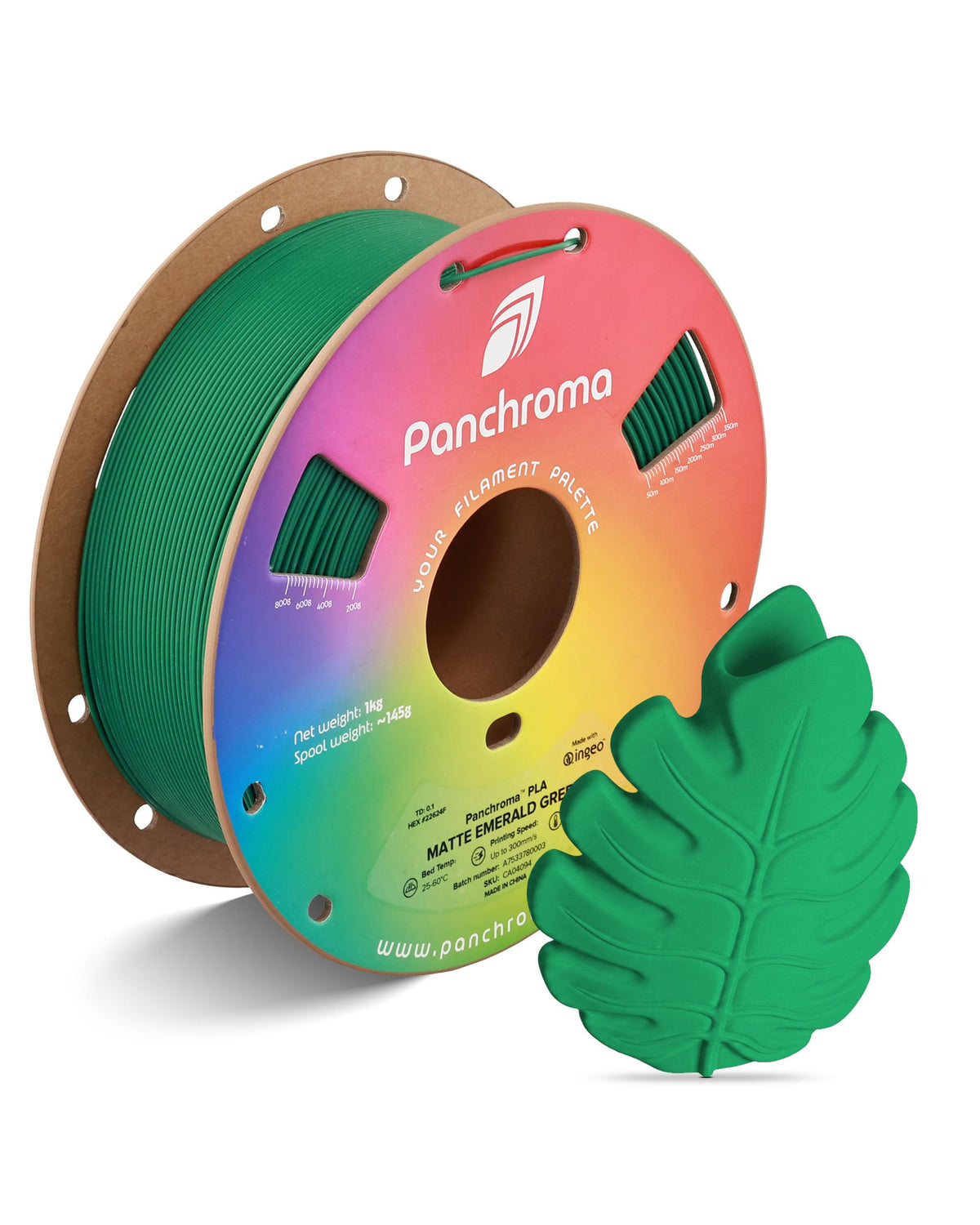 Polymaker Panchroma Matte PLA Filament 1.75mm, 1kg, Charcoal Black