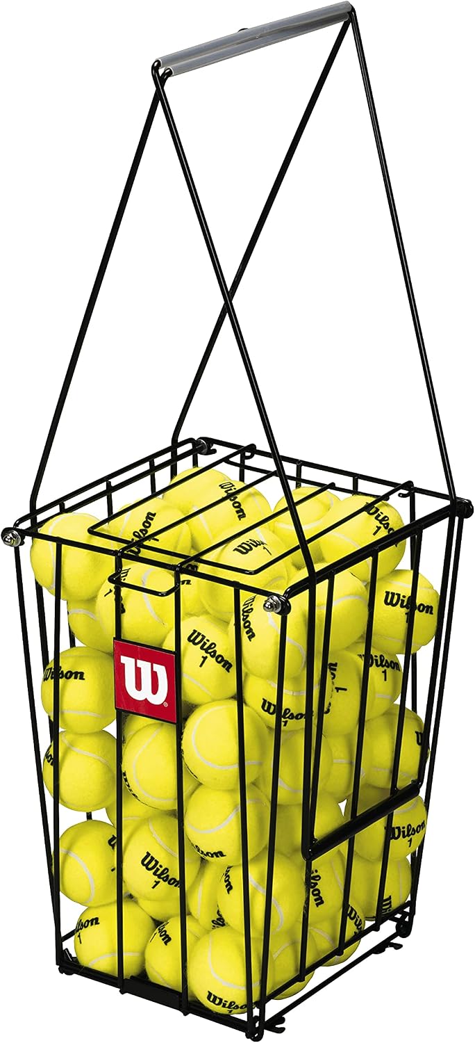 Wilson Unisex Adult Ball Pick Up Basket Tennis Ball Collection Pick-Up Basket, 75 Tennis Balls Capacity, NS