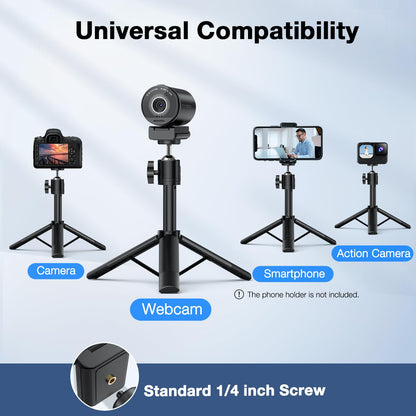 EMEET S600 4K Webcam for Streaming, Sony 1/2.55'' Sensor, PDAF Autofocus