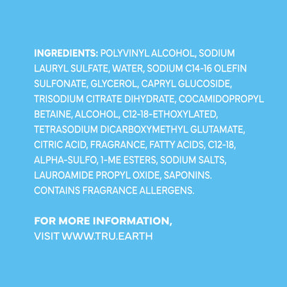 Tru Earth Compact Dry Laundry Detergent - Up to 128 Loads (64 Sheets) - Paraben-Free - Original Eco-Strip Liquidless Detergent, Travel - Fresh Linen | Packaging May Vary