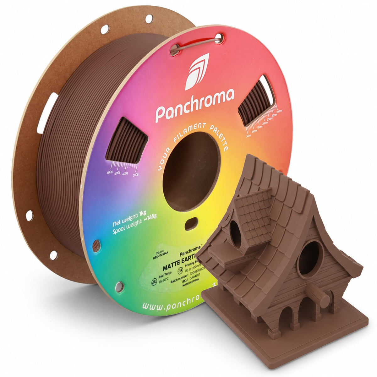 Polymaker Panchroma Matte PLA Filament 1.75mm, 1kg, Charcoal Black