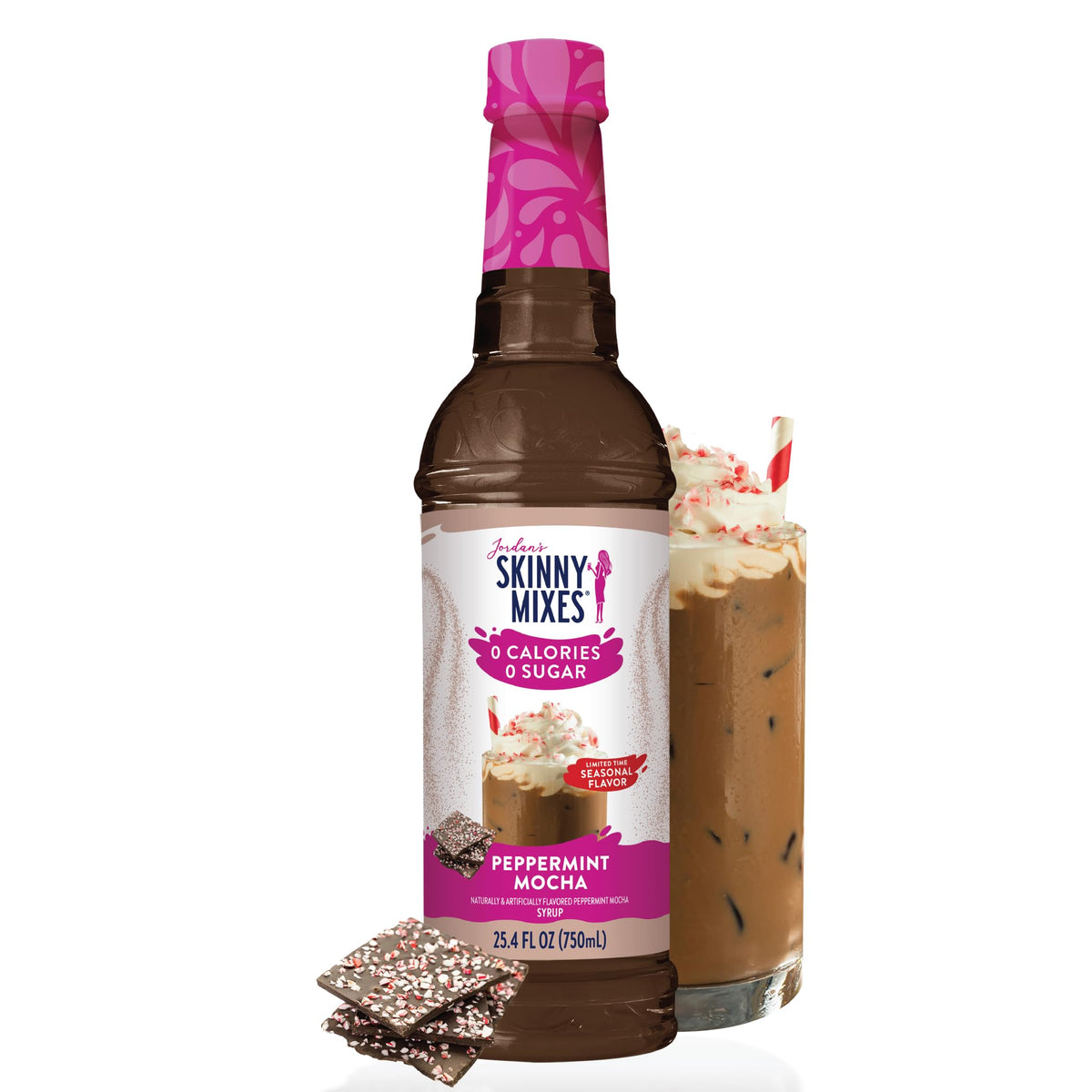 Jordan's Skinny Mixes Pumpkin Caramel Coffee Syrup, 25.4 fl oz