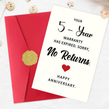 Funny 1st Anniversary Card, Anniversary Card Gifts for Men Women