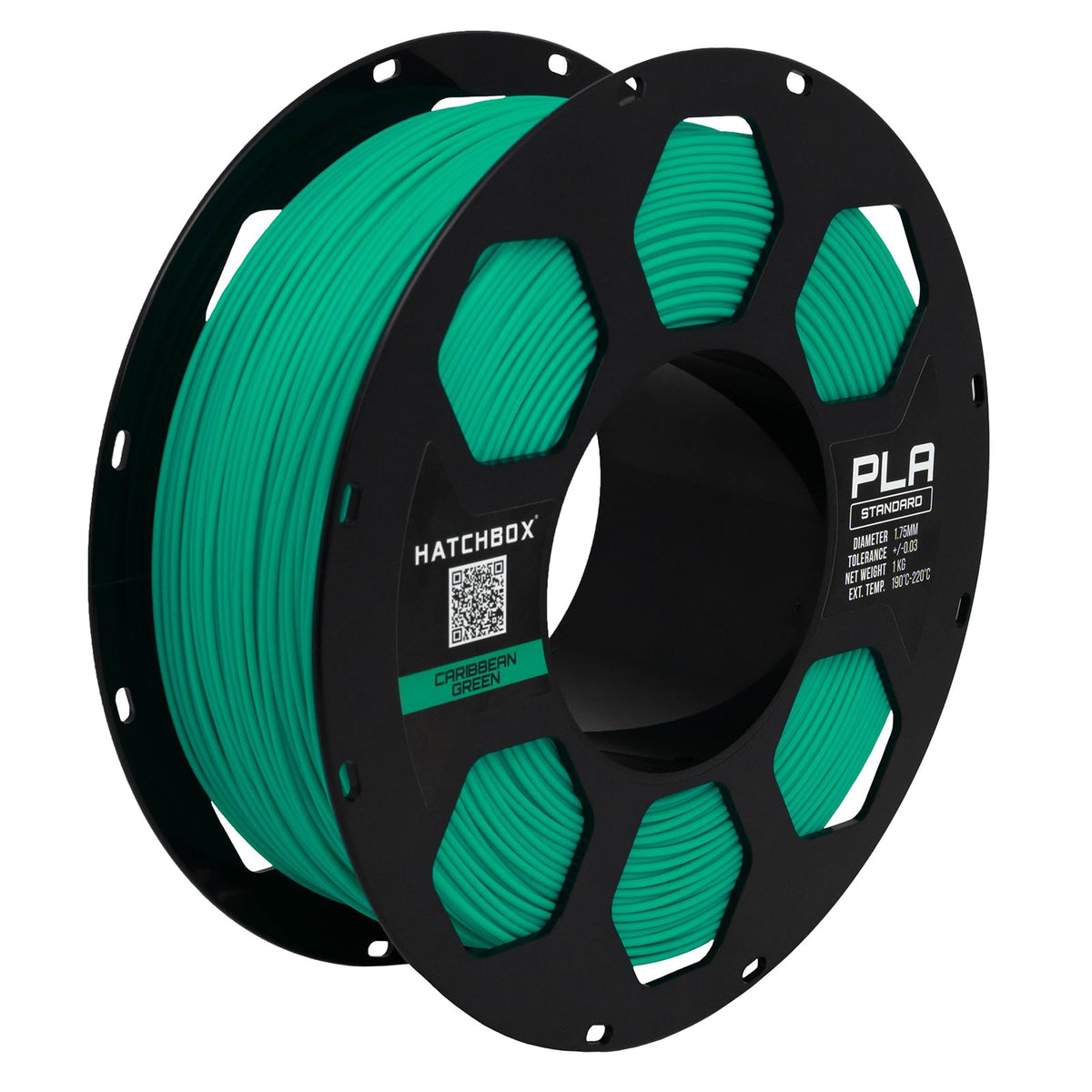 HATCHBOX 1.75mm White PLA 3D Printer Filament, 1 KG Spool, Dimensional Accuracy +/- 0.03 mm, 3D Printing Filament