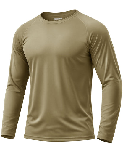 Boladeci Men's UPF 50+ Sun Protection UV SPF Shirts Long Sleeve Lightweight Quick Dry Swim T-Shirts Rash Guard