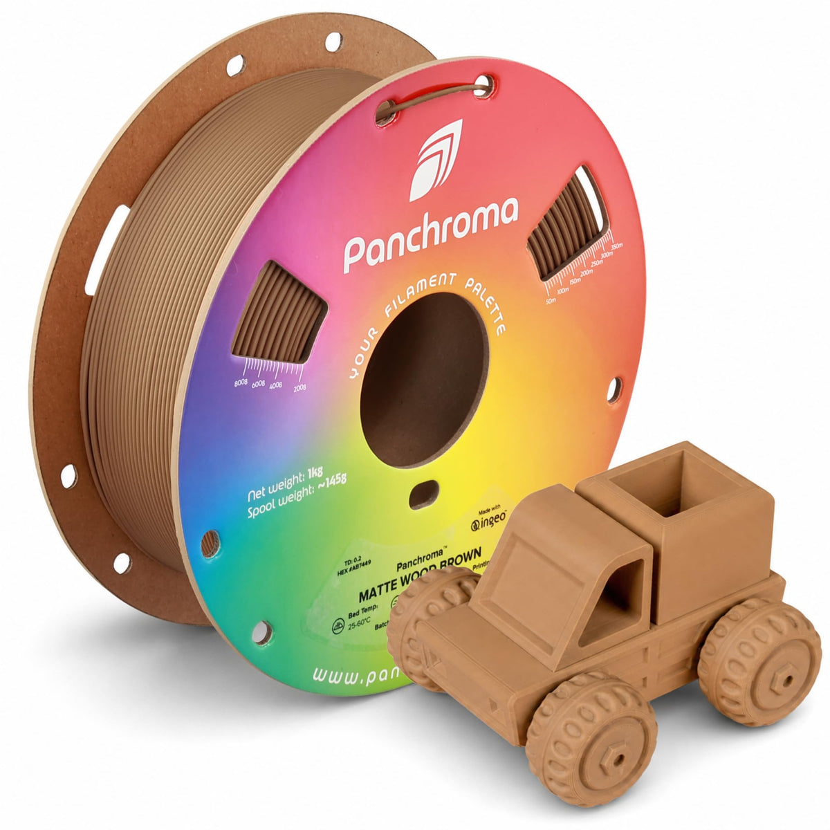 Polymaker Panchroma Matte PLA Filament 1.75mm, 1kg, Charcoal Black