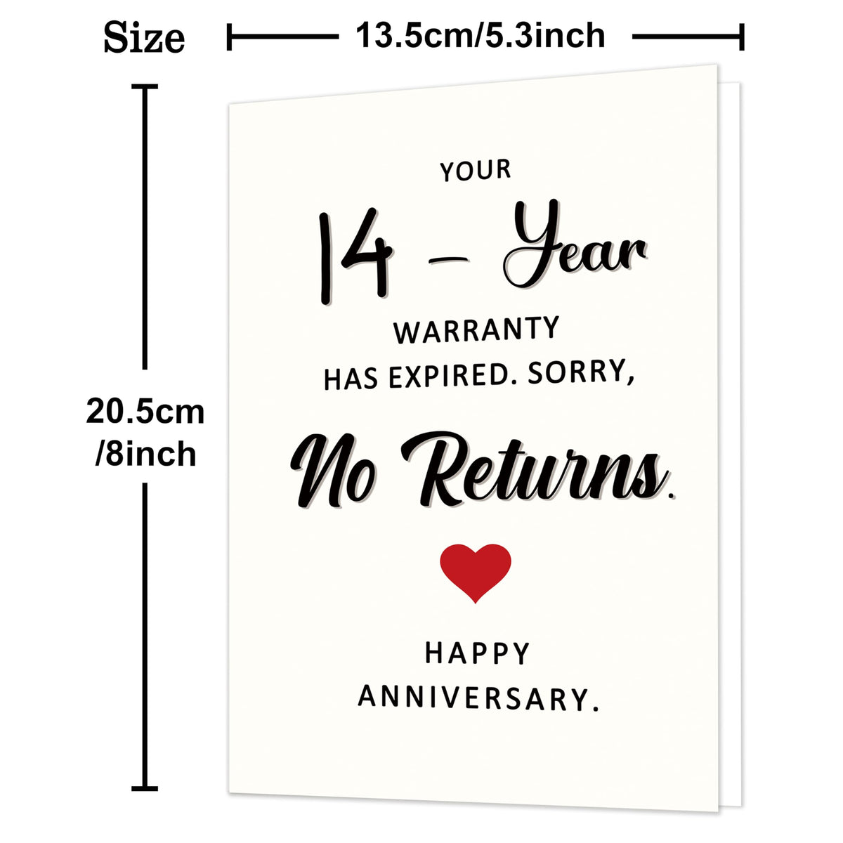Funny 1st Anniversary Card, Anniversary Card Gifts for Men Women