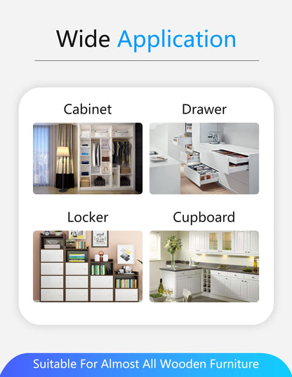 SUMNEW Bluetooth Fingerprint Cabinet Lock, Black, Biometric, 3 Ways To Unlock, USB Keys Unlock