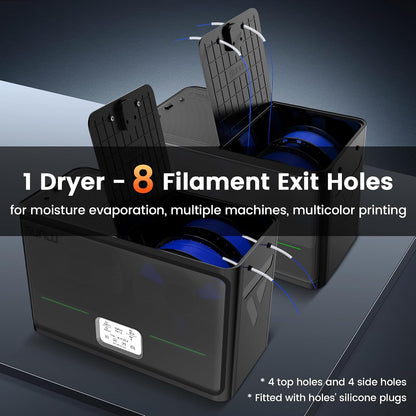 SUNLU S4 3D Printer Filament Dryer, Black