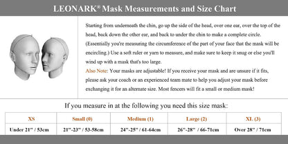 LEONARK Fencing Epee Mask Hema Helmet CE 350N Certified National Grade Masque - Fencing Protective Gear