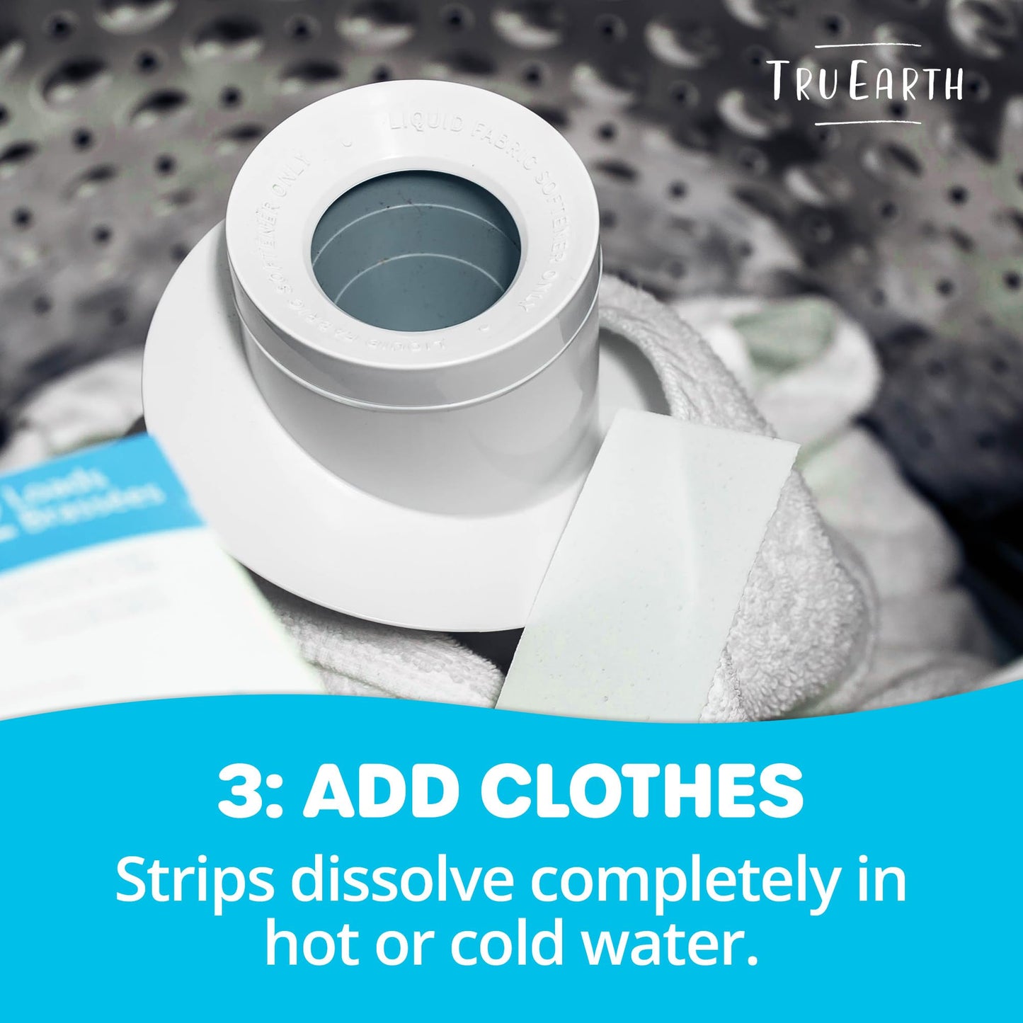 Tru Earth Compact Dry Laundry Detergent - Up to 128 Loads (64 Sheets) - Paraben-Free - Original Eco-Strip Liquidless Detergent, Travel - Fresh Linen | Packaging May Vary