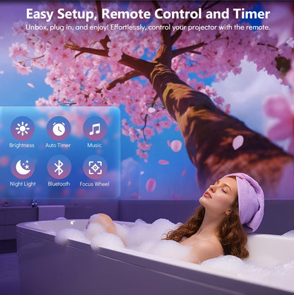 Rossetta 3D Projector with 60 Scenes, Galaxy Star Projector for Room Decor