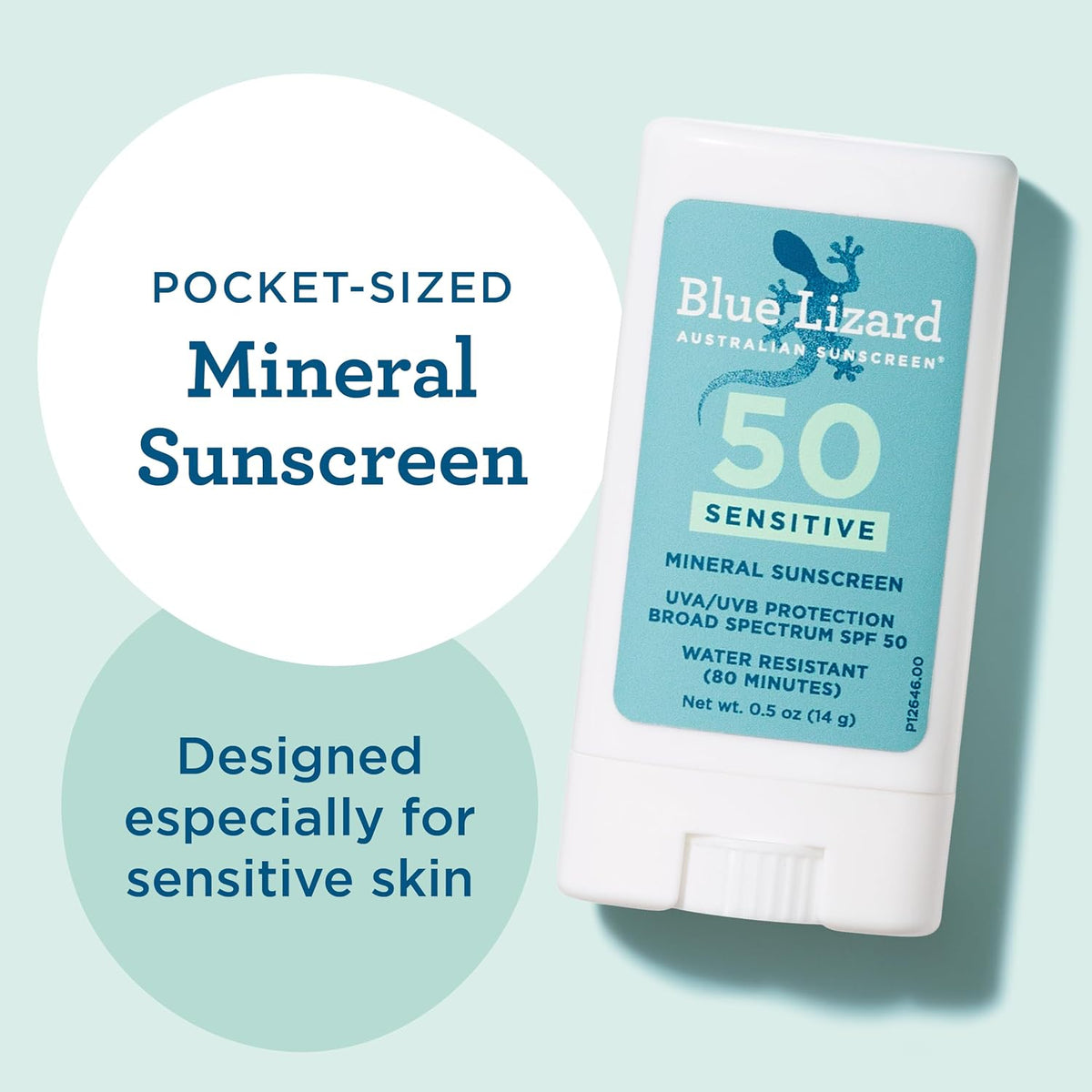 Blue Lizard Sensitive Mineral Sunscreen SPF 50 Sunscreen Lotion, 5 fl oz