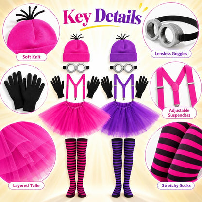 6 Pcs Women's Halloween Costume Accessories Set
