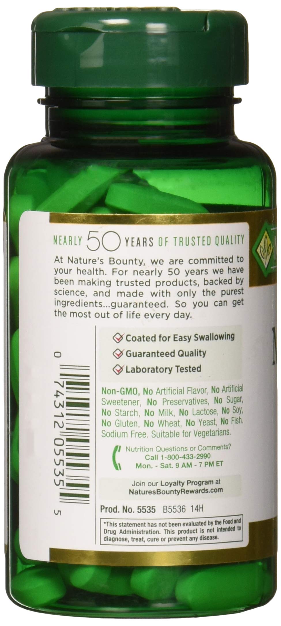 Nature's Bounty Magnesium, Bone and Muscle Health, Whole Body Support, Tablets, 500 Mg, 200 Ct