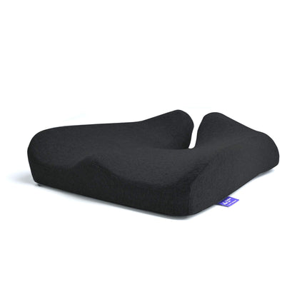 C CUSHION LAB Patented Pressure Relief Seat Cushion for Long Sitting Hours on Office/Home Chair, Car, Wheelchair - Extra-Dense Memory Foam for Hip, Tailbone, Coccyx, Sciatica - Light Grey