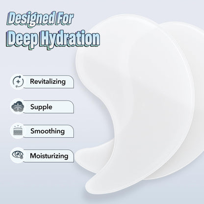 24K Gold Under Eye Patches - 60 Pack for Puffy Eyes, Dark Circles, Bags & Wrinkles with Collagen & Hyaluronic Acid - Eye Care Pads for Daily Skincare (Gold)