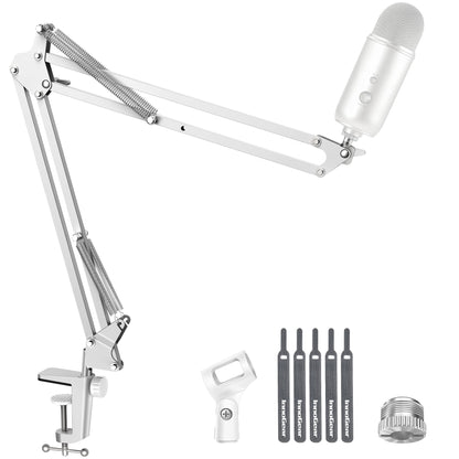 InnoGear Boom Arm Microphone Mic Stand for Blue Yeti Fifine HyperX, Black