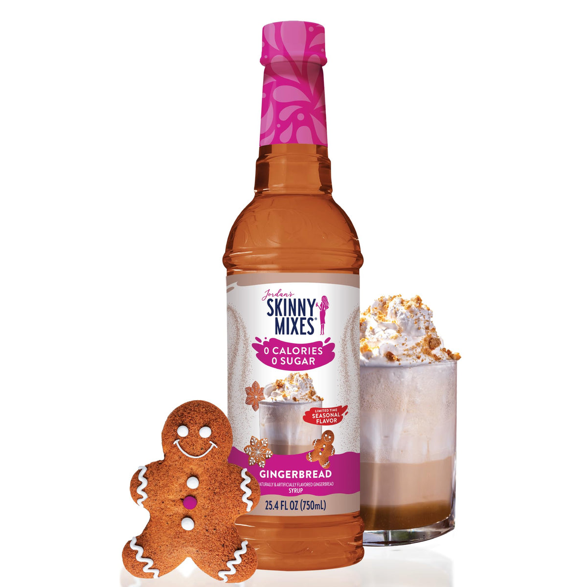 Jordan's Skinny Mixes Pumpkin Caramel Coffee Syrup, 25.4 fl oz
