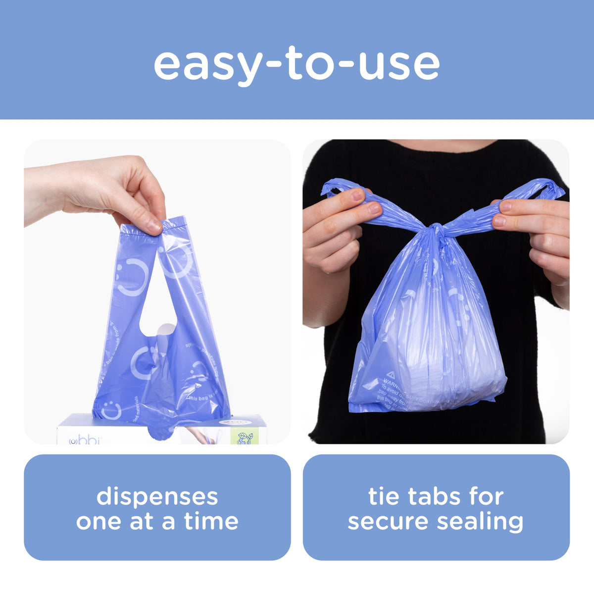 Ubbi Disposable Baby Diaper Sacks, Lavender Scented, 200 Count