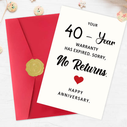 Funny 1st Anniversary Card, Anniversary Card Gifts for Men Women