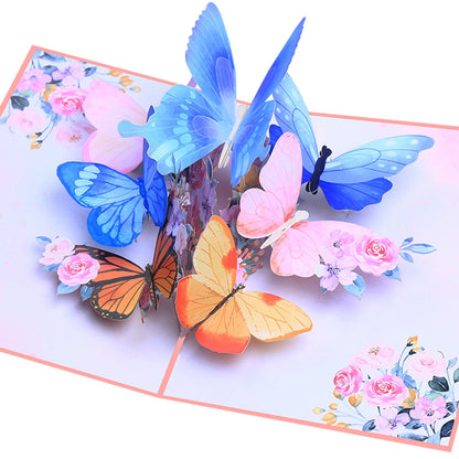 ROBBEAR Funny Happy Birthday Pop Up Card, Sweet 3D Birthday Gift Box for Adults and Kids with Envelopes, Unique Handmade Foldable Celebration Cards for Daughter, Son, Mom, Dad, Friend