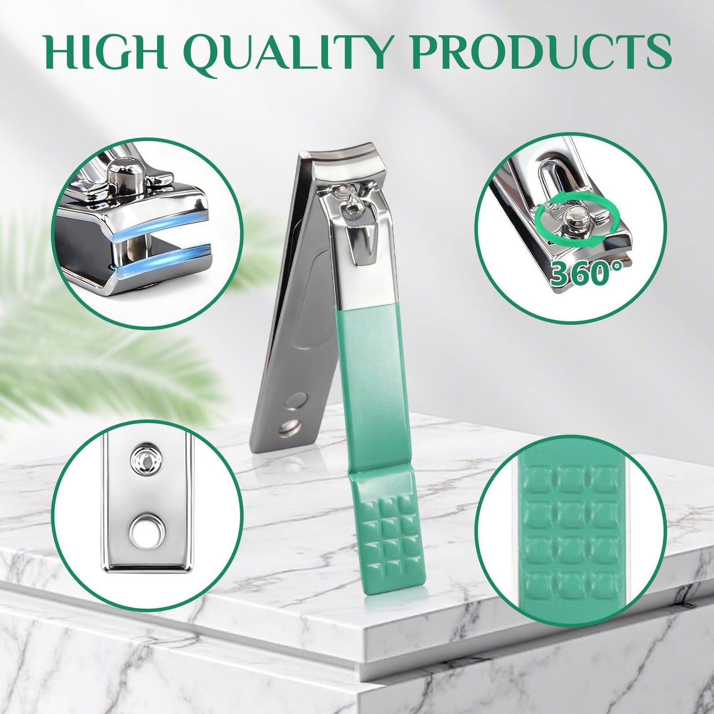 Manicure Set Professional Nail Clipper Kit-26 Pieces Stainless Steel Manicure Kit,Nail Care Tools with Luxurious Travel Case