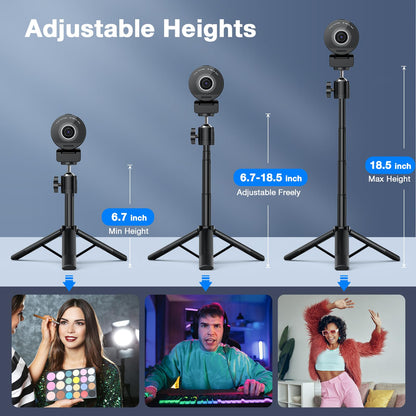 EMEET S600 4K Webcam for Streaming, Sony 1/2.55'' Sensor, PDAF Autofocus