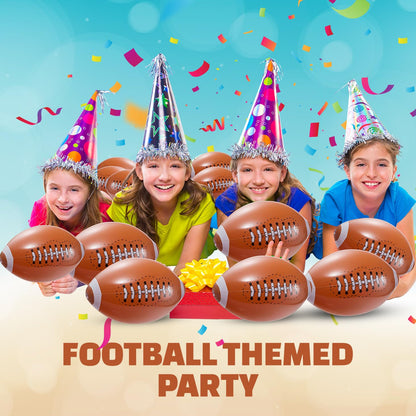 12-Pack Inflatable Soccer Balls 16-inch, Soccer Party Beach Balls Bulk