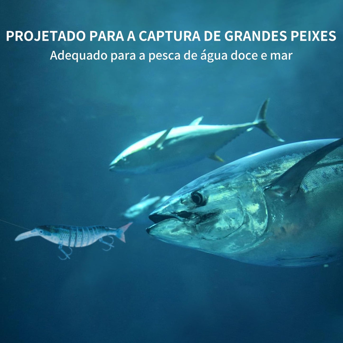 TRUSCEND Easy Catch Swimmax, Magic Noisy Turbulent Wiggling and Vibrating Action for More Bites, Lifelike Fishing Lures for All Species, Swimbait for Relax Family Fishing, Must-Have for Lovely Anglers