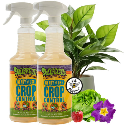 Trifecta Crop Control Ready to Use Maximum Strength Natural Pesticide, Fungicide, Miticide, Insecticide, Help Defeat Spider Mites, Powdery Mildew, Botrytis and Mold on Plants 32 OZ Size