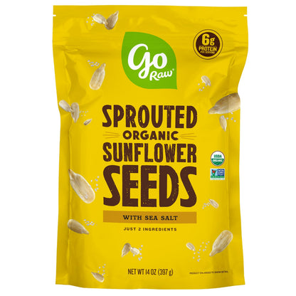 Go Raw Organic Sprouted Pumpkin Seeds - Sea Salted Pepita Snack