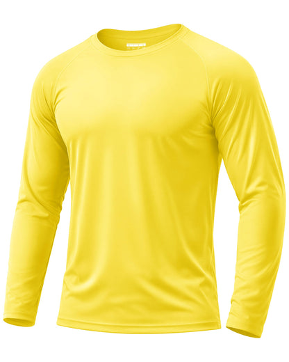 Boladeci Men's UPF 50+ Sun Protection UV SPF Shirts Long Sleeve Lightweight Quick Dry Swim T-Shirts Rash Guard