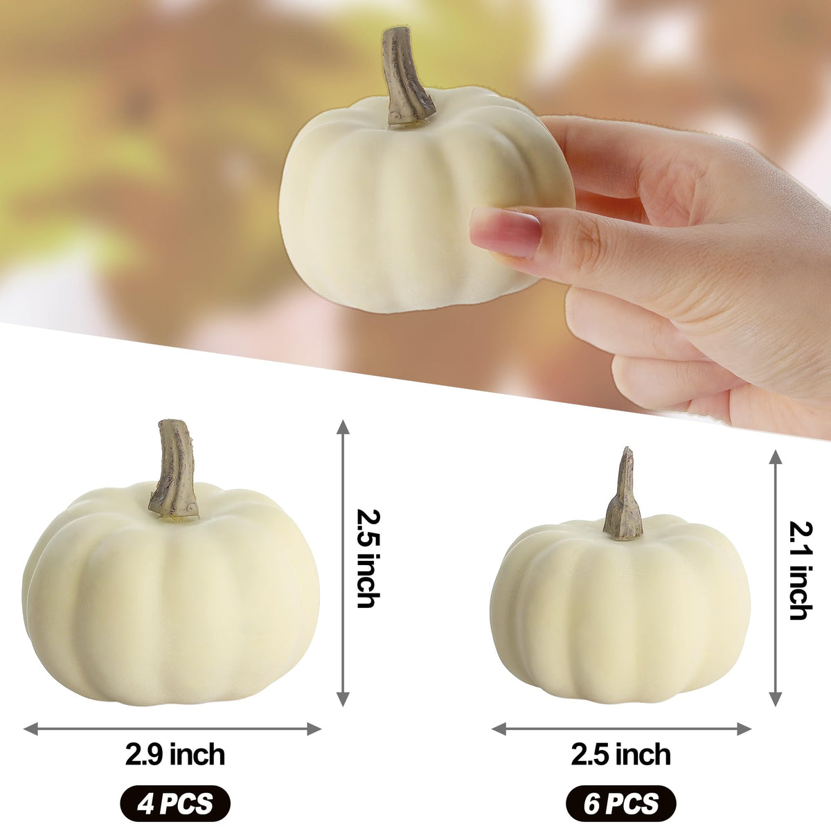 Artgar Pumpkin Decor Set, 23 PCS Fall Harvest Bowl Filler Decorations