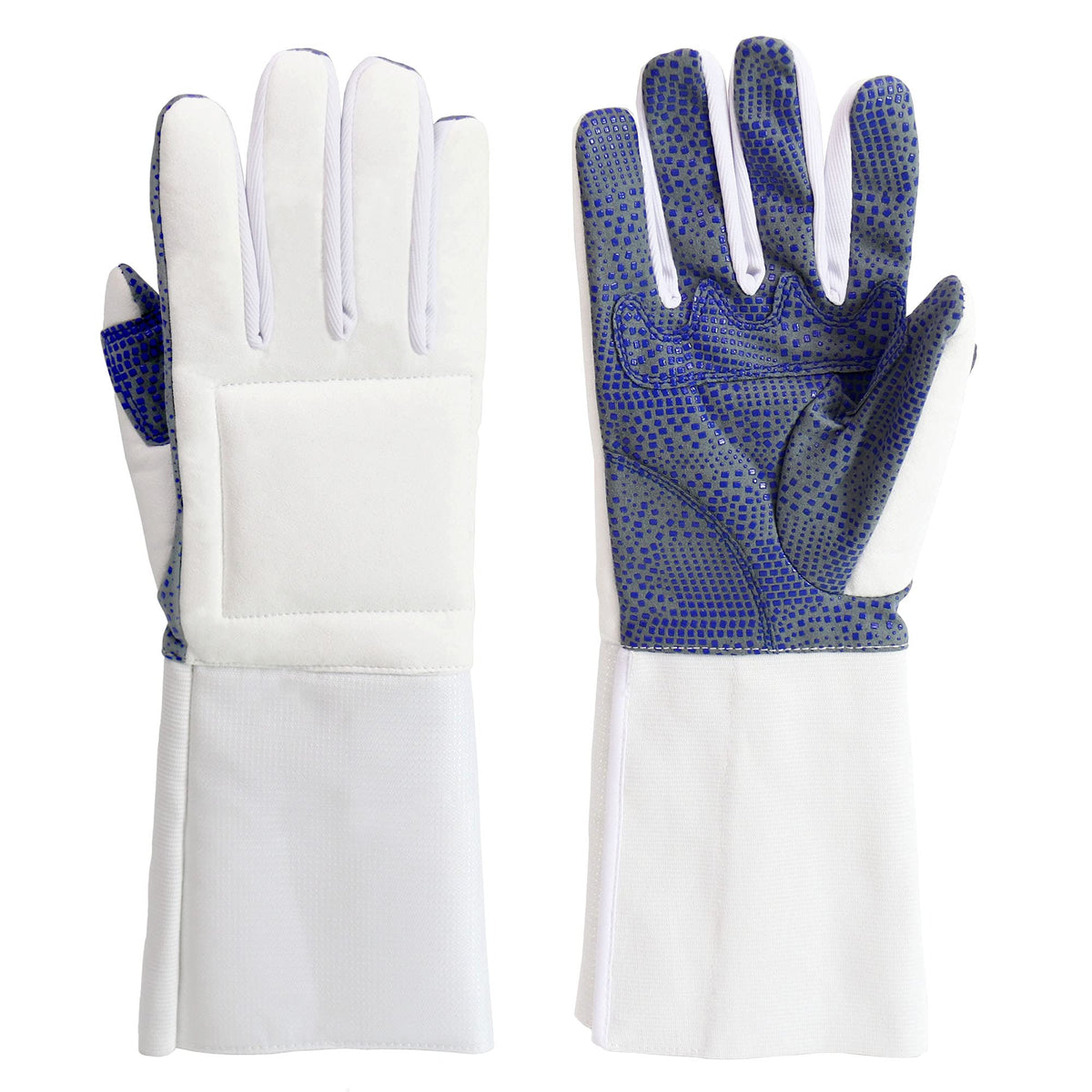 LEONARK Padded Fencing Glove for Foil Epee Sabre, Anti-Slip PU Dot Protective Fencing Bout Practice Glove with Shock Absorbing Pad, Long Forearm Sleeve Design, 1 Pack