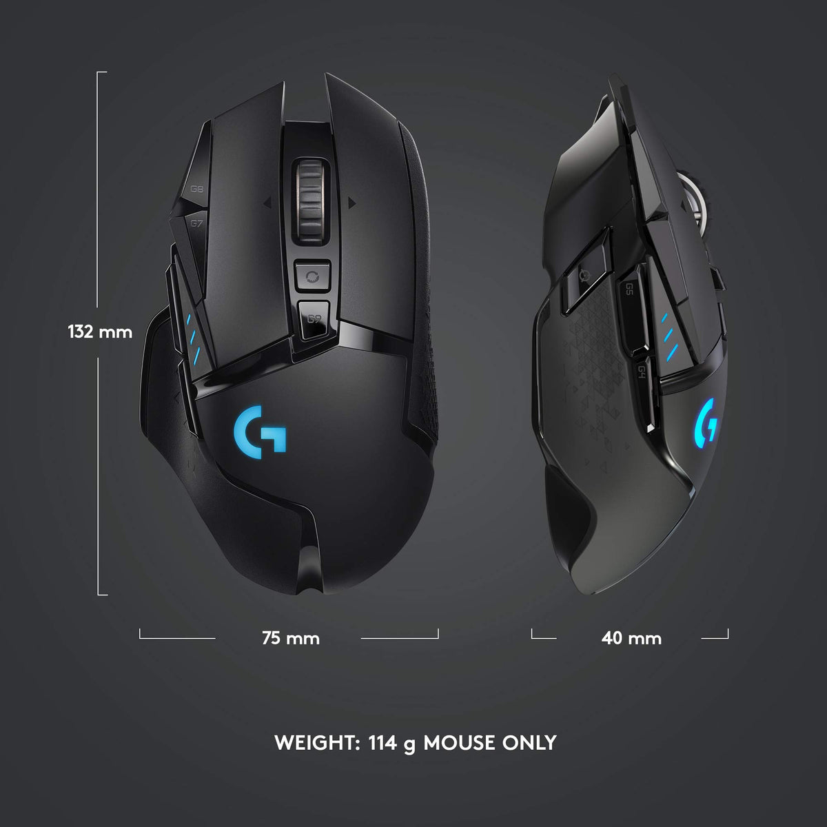 Logitech G502 Hero Wired Gaming Mouse - Black