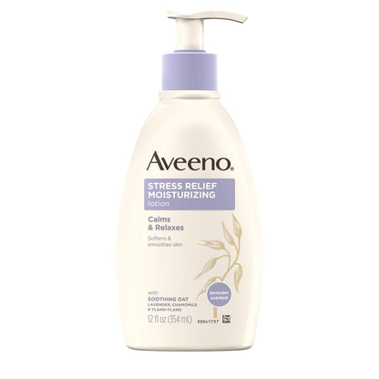 Aveeno Stress Relief Moisturizing Body Lotion, Lavender Scent, 33 fl. oz