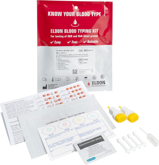 Eldoncard INC Blood Type Test, 1 Pack
